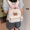 Schoolbag Cute Cartoon Backpack Female Travel Light Play Travel Backpack Girl Foreign Style Fashion Lace Student School Bag