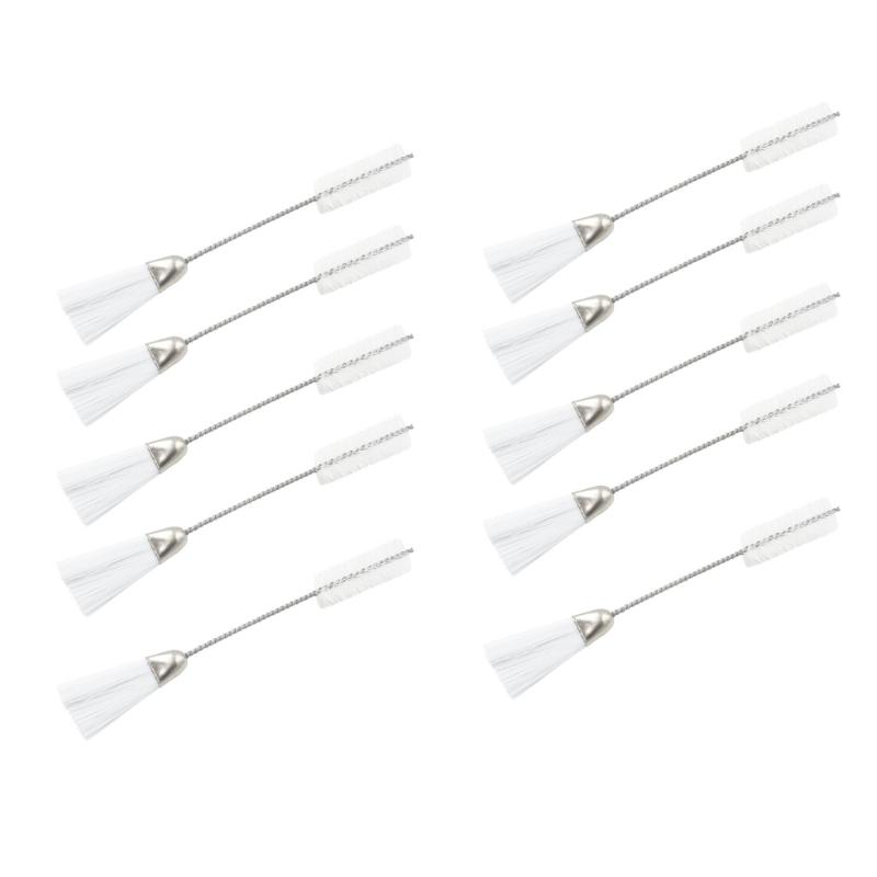 10 шт. Двусторонние щетки для удаления ворса швейной машины Двусторонние щетки с нейлоновой щетиной для швейной машины, клавиатур, электроники 1