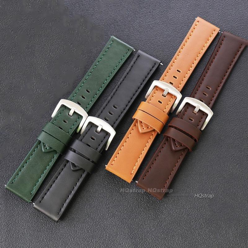 Quick Release Vintage Retro Genuine Leather Watch Band 18mm 20mm 22mm 24mm Soft Watch Bracelet Men Women Watch Strap Sport Belt