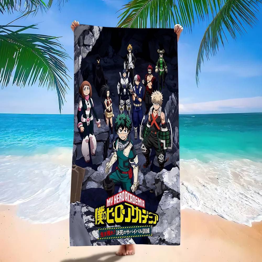 M-My H-Hero A-Academias Anime Microfiber Beach Towel Absorbent Quick Dry Soft Yoga Swimming Resort Mountain Climbing Towel