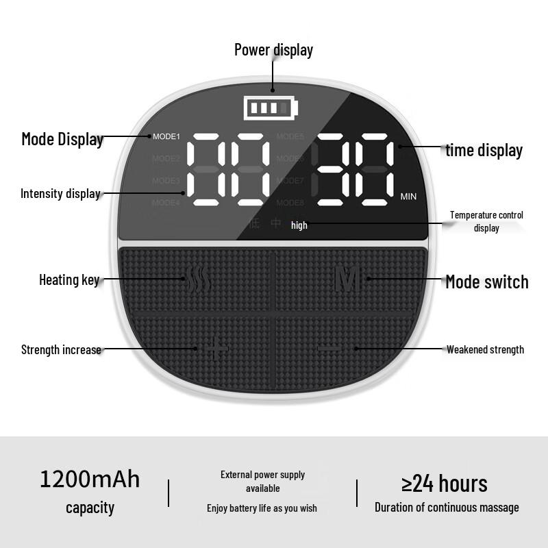 Mussels Red Light Heating & Vibration Waist Massager
