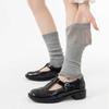 Sock Pile Pile Socks - Spring and Summer Pure Color Embroidered Leg Socks - Versatile and Slimming - Perfect for Children's Long Socks and Leggings