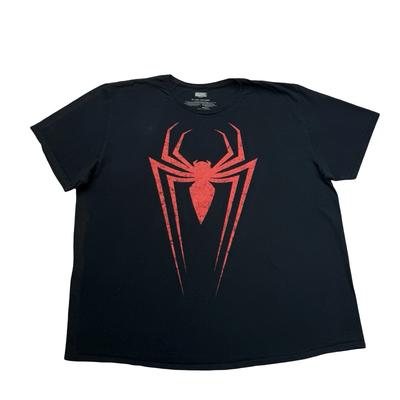 Maglietta Marvel Spider-Man Uomo 3X Nero Rosso Manica Corta Cotone Girocollo Fumetti