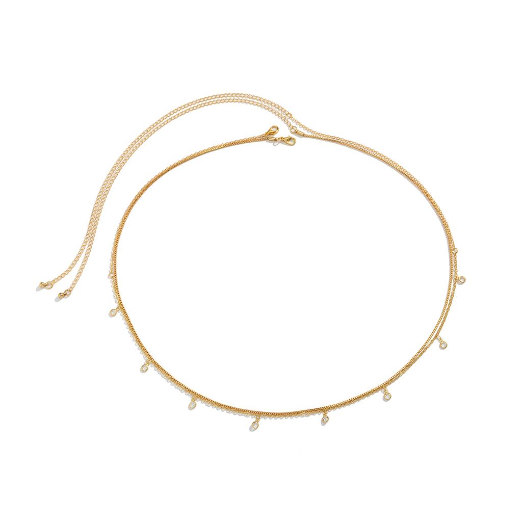 9 Styles Boho Rhinestone Zircon Star Moon Pendant Waist Belly Belt Chain Women Summer Bikini Y2K Accessories Rave Body Jewelry