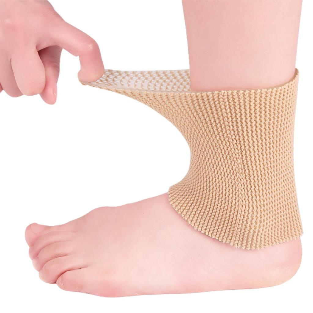 1 Stück Elastische Kompressions-Sport-Knöchelbandage Knöchelschützer Fuß-Gel-Sleeve Skate-Socken Knöchelschutz für Eiskunstlauf