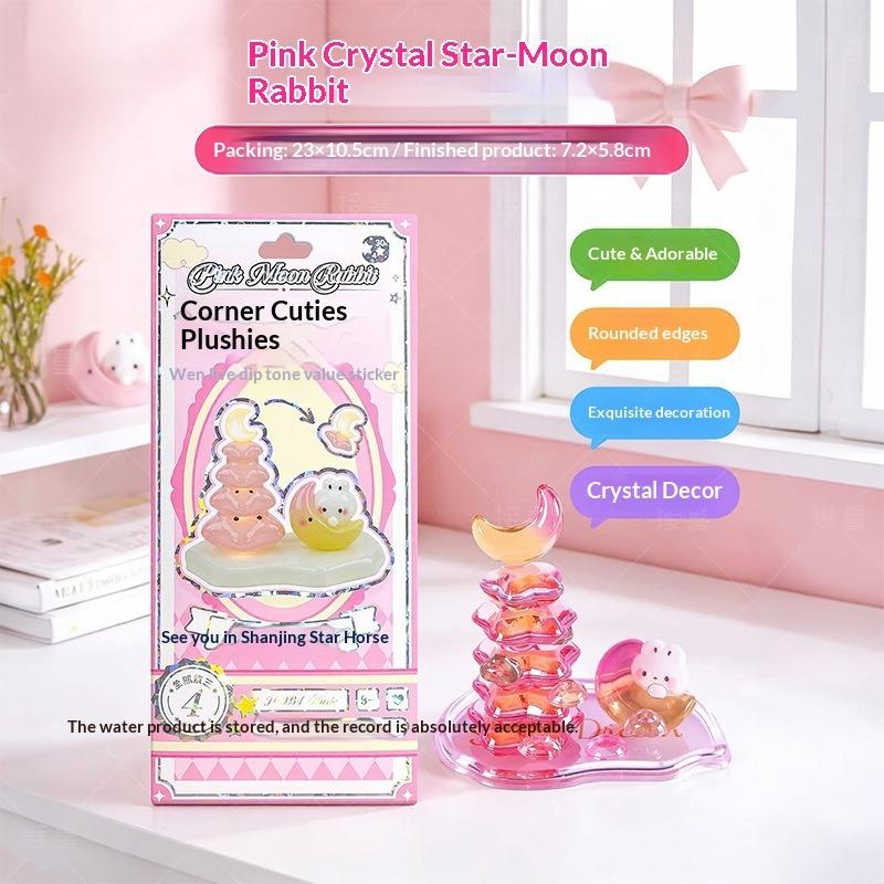 2026-3D Relief Stacking Stickers DIY Cute Corner Creature Crystal Ornaments Creative Handmade Crafts Decoration Gifts