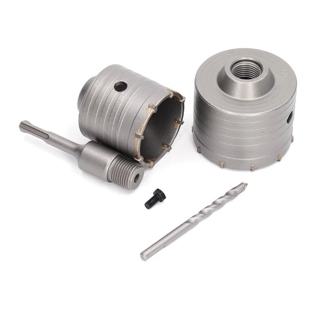 5 Stück Betonlochbohrersatz 45# Stahl YG8 Legierung Wandbohrer-Set für Mauerwerk Steine Ziegel