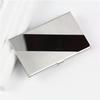 Water-Resistant Stainless Steel Business Card Holder Slim Silver Metal Pocket Case for Men Women Client Meeting Office Carry