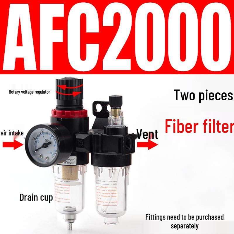 Drei-Einheiten-Luftkompressor: AR Druckregler, AFC2000 Öl-Wasser-Abscheider, AFR Filter