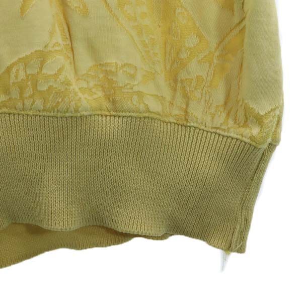 Yves Saint Laurent Overall Handle Long Sleeve Knit Polo Shirt M Yellow Men's Used