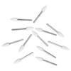 12 sztuk / pudło dentystyczny płomień biały kamień polerowanie FG wiertła punkt ścierania Bur Fit szybkobieżna rękojeść 1.6mm FL2