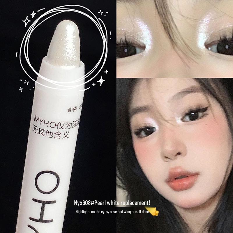 

MYHO Shimmery Pearl Highlighter Stick - Glittery Aegyo Sal Pen & Brightening Eyeshadow