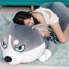 Nuevo juguete de peluche de perro gigante abrazable, suave peluche de husky, almohada larga, muñeco de animal de dibujos animados, cojín para dormir, decoración del hogar, regalo para niños