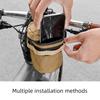ESLNF High-Quality Bicycle Front Rack Water Bottle Bag - Retractable Cord Tightening Design Durable Cycling Storage Bag for Bike