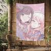 VIKAMA Japanese Anime Tapestry Wall Art Adorable Mizuki Akiyama Style Aesthetics Cute Home Decor for Bedrooms and Living Rooms