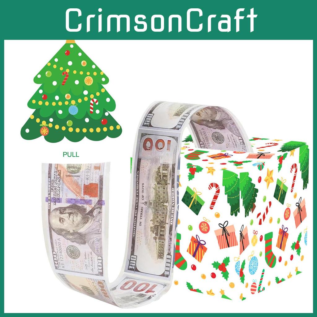 Christmas Theme Money Box With Tree Design For Festive Celebration Gift Exchange