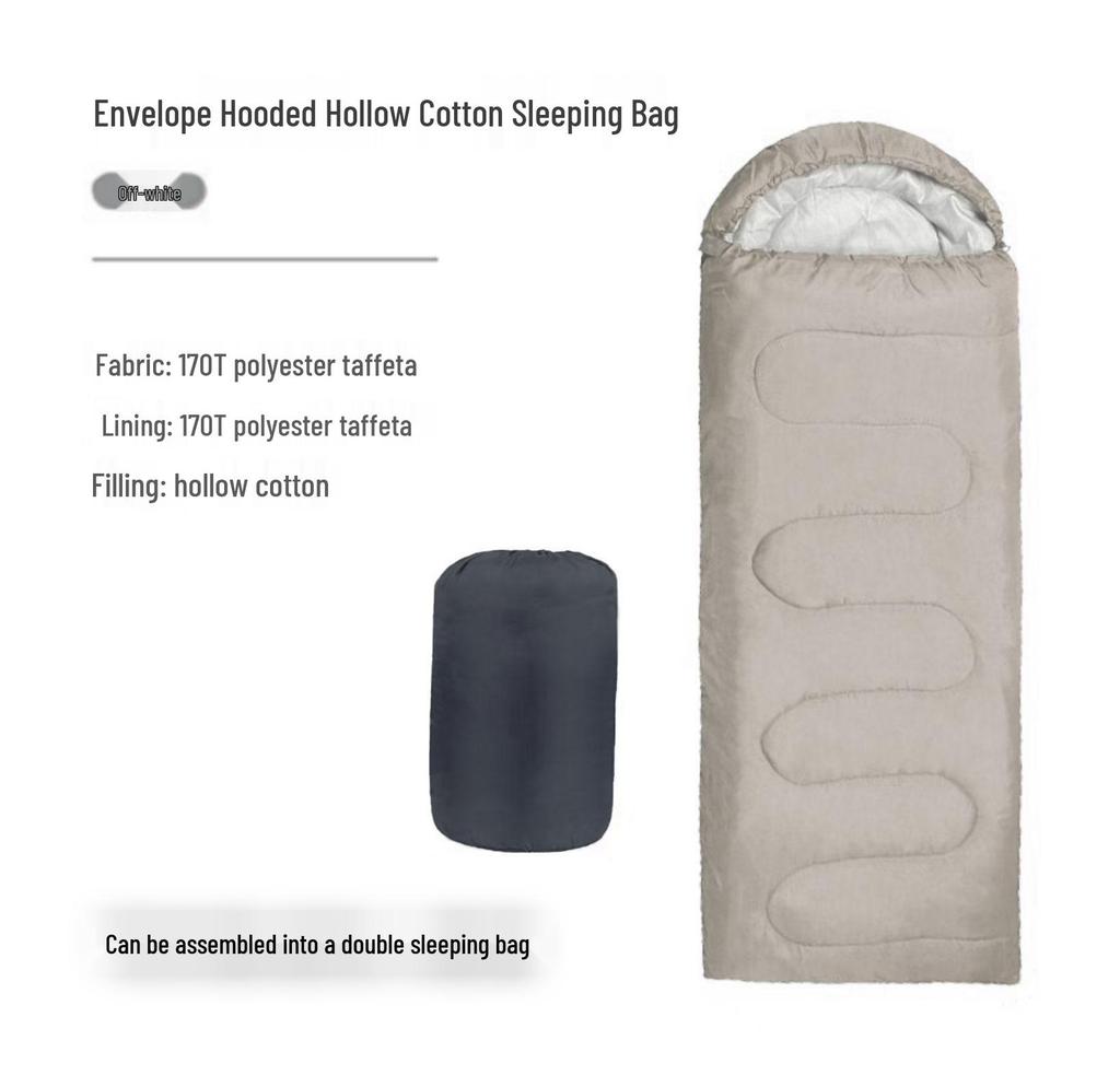 Two-in-One Winter Outdoor Camping & Travel Sleeping Bag: Dirt-Proof and Versatile for Adults