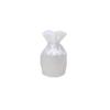 Sakura Wrapping Urn Cover (Small, 3-inch, Petal-Shaped) - Perfect for Pet Memorials and Pet Loss (White)