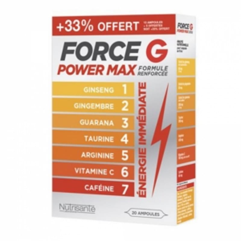 

Nutrisante Force G Power Max 20 Ampoules