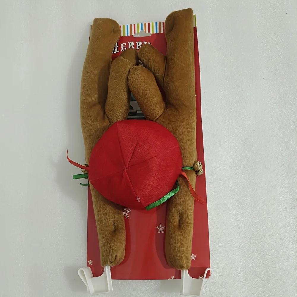 

Украшение Олень Лосиные Рога Автомобиль Транспорт Нос Рог Костюм Декор Набор Рудольф Рождественский Олень Рога Красный Нос хаки