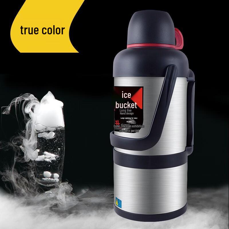 

Large Capacity Double Handle Stainless Steel Dry Ice Bucket