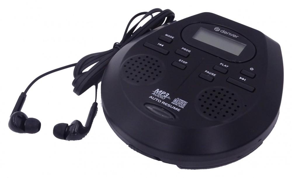 DENVER Lettore CD/MP3 portatile DMP-395B con funzione antishock e bass boost, Denver