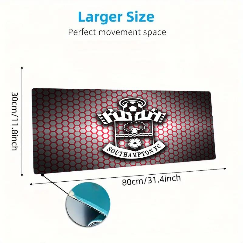 Southampton fc Logo Color Mouse Pad Large Gaming Table Cushion Non-slip Laptop Tablet Big Mousepad XXL Mat Mini PC Playmat With Lock edge