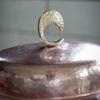 Handcrafted Vintage Copper Pot,Portable Camping Pot With lid Cooking Utensil Simmering Food Stewing,15 cm Hammer Texture Pot