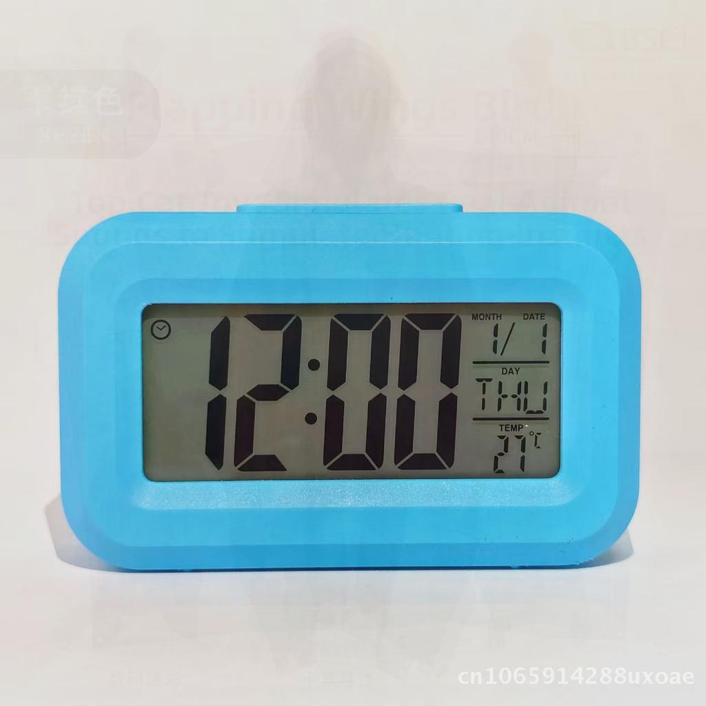 Luminous Cute Alarm Clock Modern Minimalist LED Display Multifunctional Mute Desktop Clock for Students Bedroom