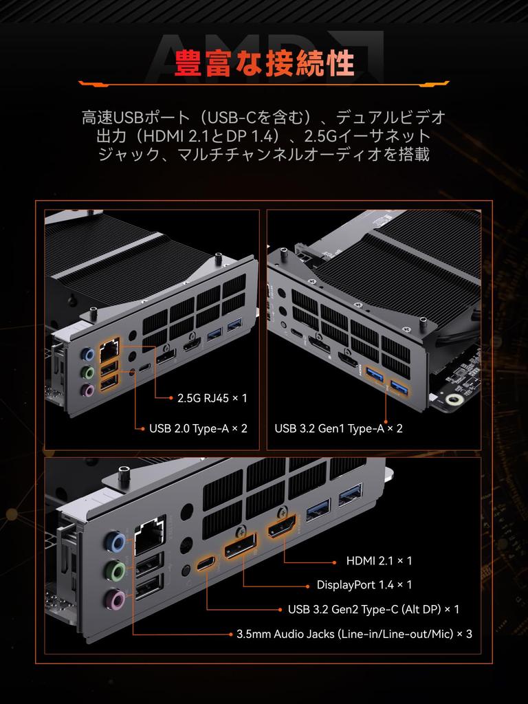 Placa Base MINISFORUM BD895i SE con AMD Ryzen 9 8945HX DDR5 96GB 16 PCIe PCI Express x 2 NVMe HDMI DP y Soporte Mini-ITX, 5.0 1, SSDs, 2.1, 1.4,