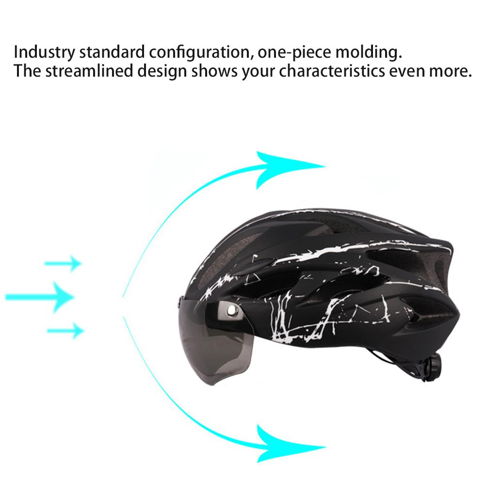 Helmet Cycling Helmet for Adult Men Women Protective Helmet with Magnetic Visor