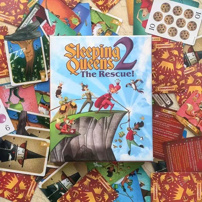 Juego de Mesa Sleeping Queens, Recopilación de Cartas, Juego Familiar Padre-Hijo