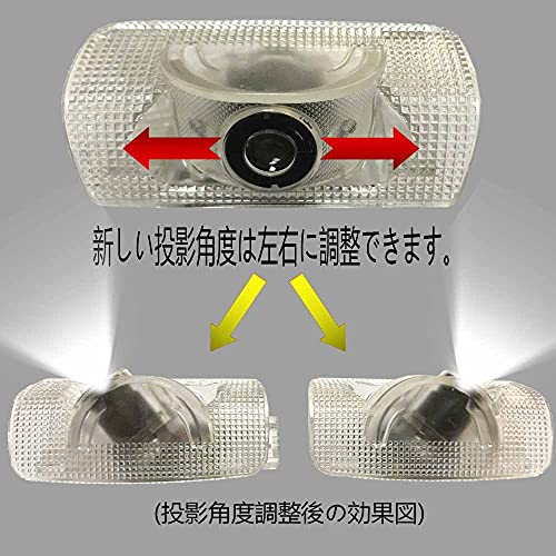 Minile 20 Series Vellfire 30 Series Courtesy Lamp, Fade-Resistant Courtesy Light, Door Welcome Light, HD Logo Projection, Car Door Lamp, Courtesy