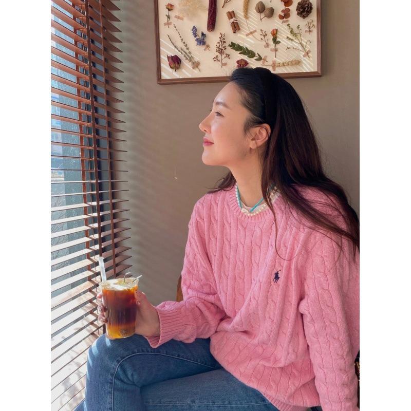 Maglione Pullover Girocollo EastRogue per Coppie in Autunno e Inverno, Maglione di Lana a Maglia Cavo con Cavallino Piccolo, alla Moda e Versatile.