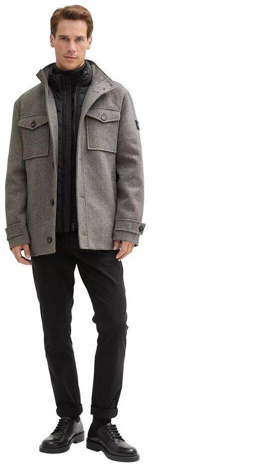 Пальто Tom Tailor 2-In-1 Jacke Mit Wolle (1042209) темно-серое с черной елочкой