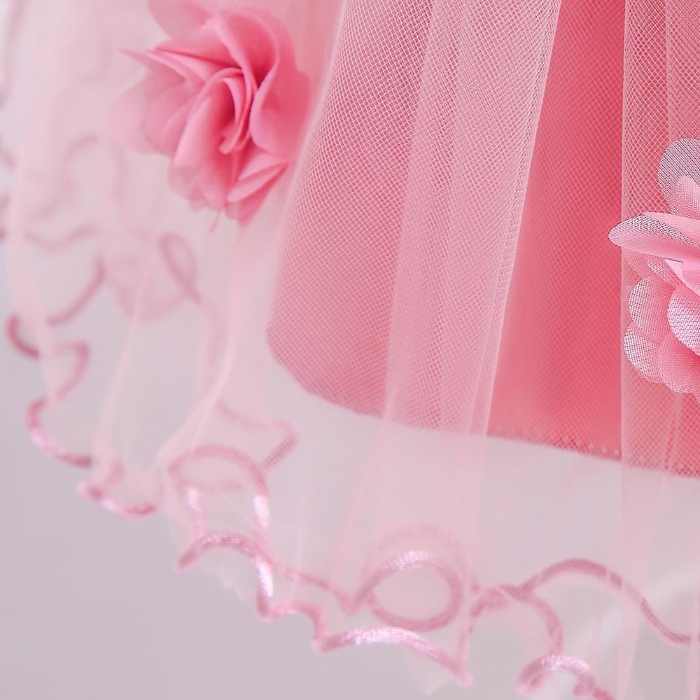 Toddler Girls 3 6 4 5 8 10 Birthday Clothes Bow Cute Baby Baptism Gown Kids Wedding Party Elegant Princess Vestidos Christmas Costume