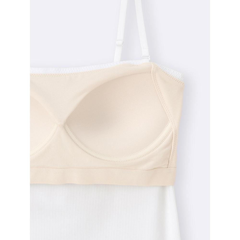 GU by Uniqlo Bra Feel Ribbed Tube Top