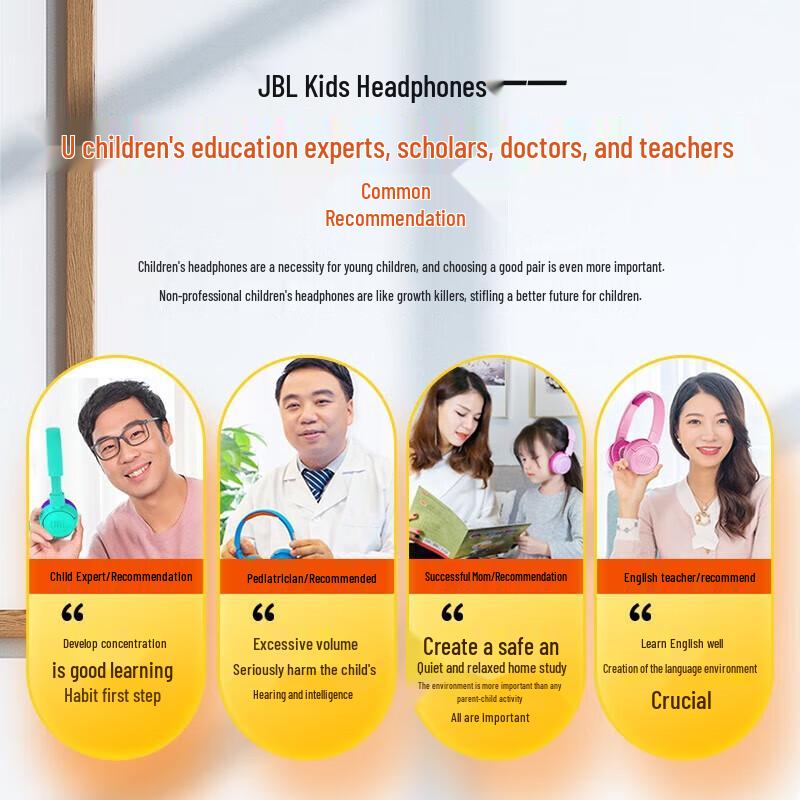 JBL JR320BT Wireless Bluetooth Kids On-Ear Headphones