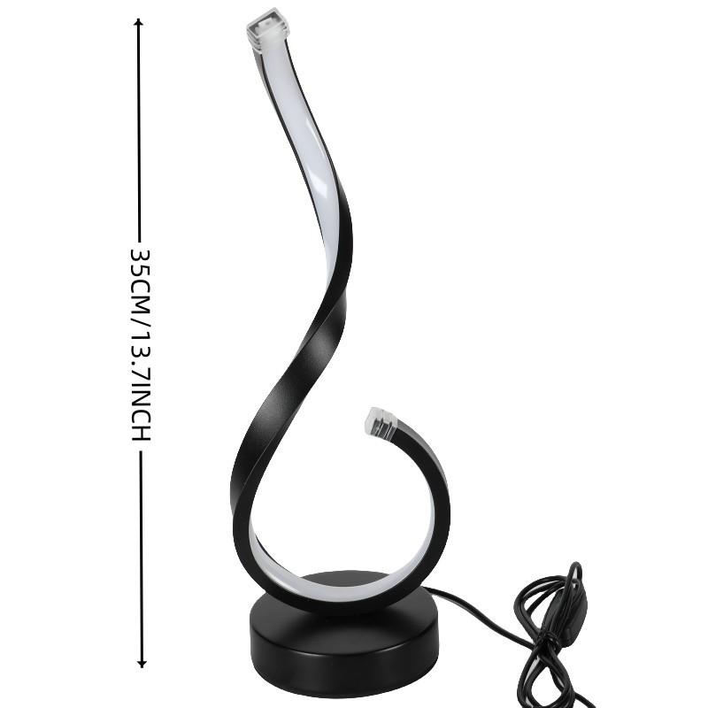 1PC Kompaktní moderní kování USB Tříbarevná stmívací stolní dekorativní lampa