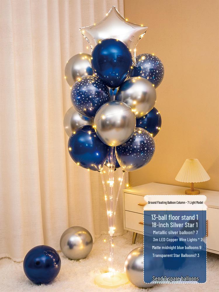 Luminous Floating Table Balloon Heart Decor for Birthday & Banquet