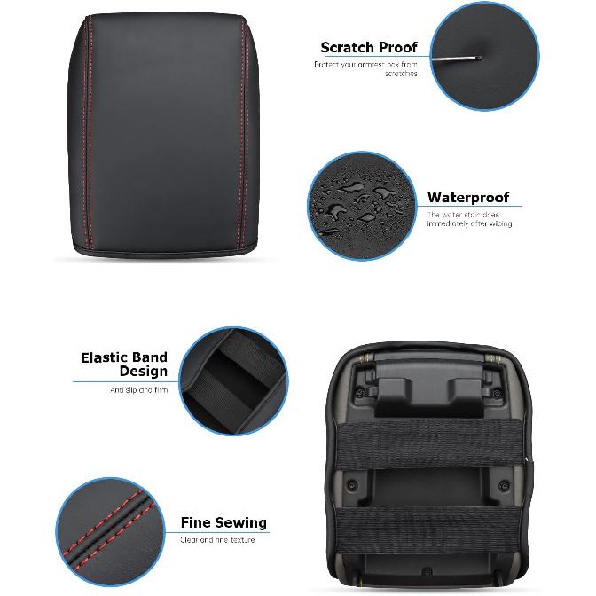 INTGET Center Console Cover for 2026 Chevy Colorado/GMC Canyon Accessories 2023 2024 2025 Trail Boss/Truck/ZR2/AT4 Car Interior Leather Middle