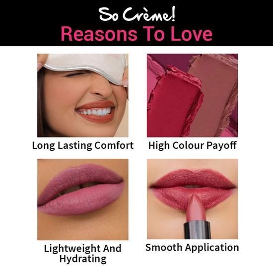Nykaa So Creme! Cremiger matter Lippenstift - Let It Snooze
