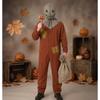 Halloween Scarecrow Sam Cosplay Jumpsuit, Trick or Treat Full Set Role Play Outfit