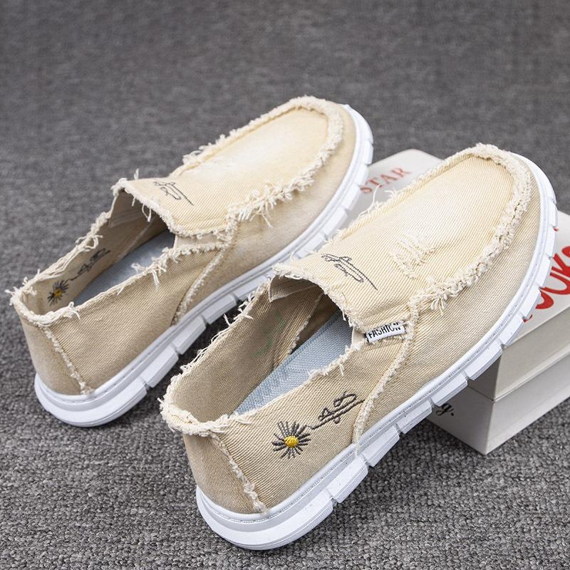 Men's cloth shoes beggar shoes old Beijing cloth shoes men's canvas shoes trendy shoes soft sole breathable wear-resistant non-slip work shoes