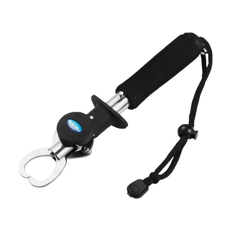 Fish Control Device Stainless Steel Belt Weighing with Ruler Fish Lock Fish Clamp Fish Catch Device Fish Clamp Fishing Gear