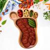 Yousheng Cheese Board Wooden Charcuterie Board Animal-shaped Appetizers Serving Tray for Cheese Snacks Fruits
