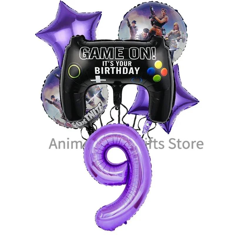 Perfect Fortnite Game Theme Party Decorations for Boys Action Figures Banner Cake Kids Birthday Party Tableware Decoration Backgrounds