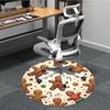 1pc Gingerbread Man Cookies Chair Carpet for Office, Non-slip, Soft and Durable Office Rug, Perfect for Office yy251227118