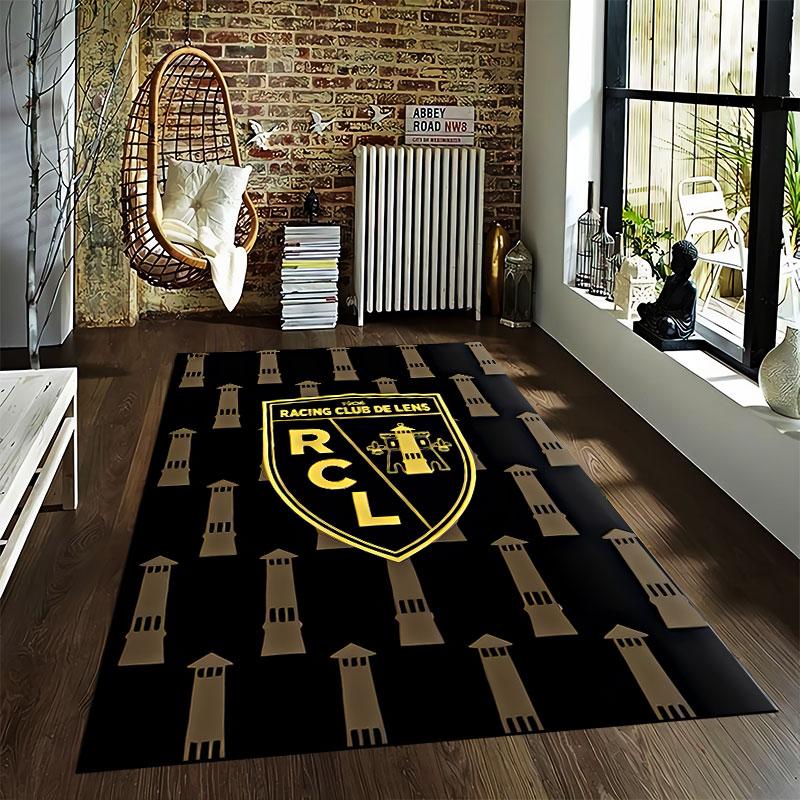 Racing Club De Lens Logo Carpet Suitable As a Non-slip Mat for the Living Room or Bedroom Sofa