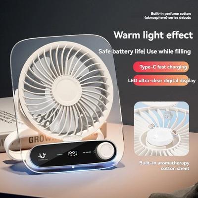 Schreibtischventilator Tragbar USB-Aufladung Handheld Ultradünn Wandmontage Mini Schlafsaal Elektrischer Ventilator